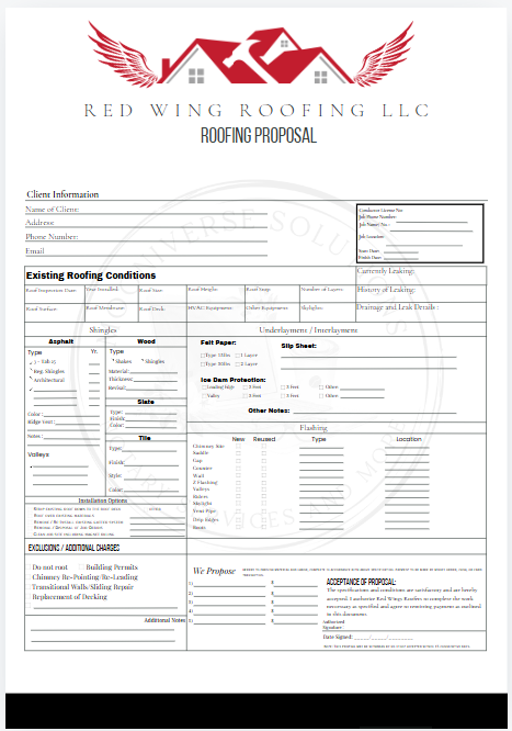 Roofing Contract