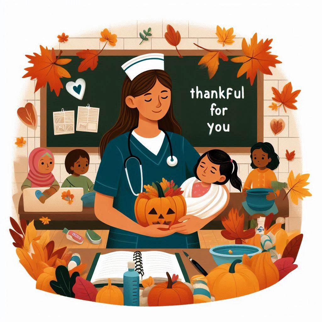 thankful for you nurse digital art